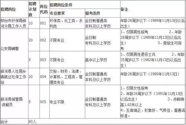 新河县自然资源和规划局招聘启事